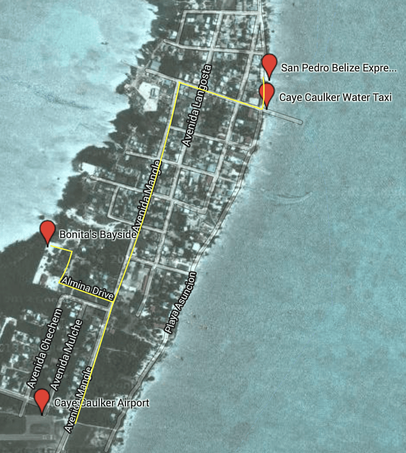 Directions to Bonita's Bayside